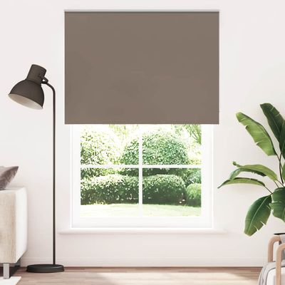 vidaXL Zatemňovacia roleta, kávová, 145x210 cm, šírka látky 141,6 cm, polyester