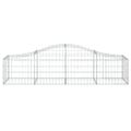 vidaXL Oblúkové gabionové koše 14 ks 200x50x40/60 cm pozink. železo