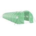 vidaXL Fóliovník s oceľovým rámom zelený 42 m² 14x3x2 m