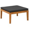 vidaXL 5 ks Záhradný lounge set s vankúšmi Prírodná