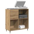 vidaXL Skrinka na gramofónové platne dub artisan 85 x 38 x 89 cm