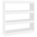 vidaXL Knižnica/deliaca stena biela 100x30x103 cm
