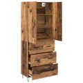 vidaXL Highboard 2 ks Staré drevo 69,5 x 34 x 180 cm Kompozitné drevo