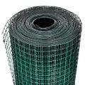 vidaXL Drôtené pletivo, pozinkované a potiahnuté PVC 10x1 m, zelené
