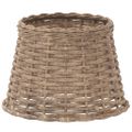 vidaXL Tienidlo na lampu hnedé Ø25x17 cm prútené