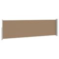 vidaXL Retračná bočná markíza 117 x 500 cm Polyester Obdĺžnikový