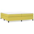 vidaXL Boxspring posteľ s matracom zelená 200x200 cm látka
