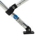 vidaXL Strieška Bimini s 3 oblúkmi a stenami 243x(170-182)x137 cm