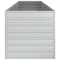 vidaXL Vyvýšený záhradný záhon 320x80x77cm pozinkovaná oceľ strieborný