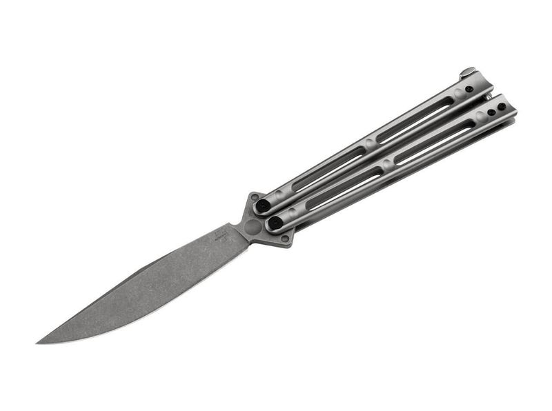Böker Plus 06EX111 Papillon vreckový motýlikový nôž - balisong 11,6 m, matná oceľ
