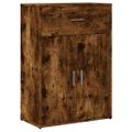 vidaXL Komody 2 ks dymový dub 60x30x84 cm kompozitné drevo