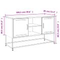 vidaXL TV skrinka horčicovožltá 100,5x39x60,5 cm oceľ