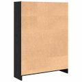 vidaXL Regál na knihy 80 x 24 x 109 cm Kompozitné drevo Čierny dub