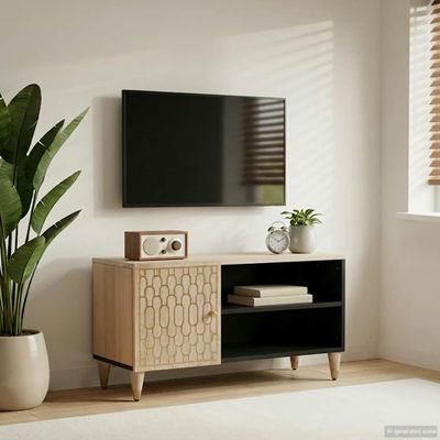 vidaXL TV skrinka 80x31x46 cm, mangový masív
