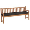 vidaXL Vankúš na palety Čierna 200 x 40 x 8 cm Oxfordská tkanina