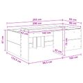 vidaXL Detská vysoká posteľ s pultom Biela 90 x 200 cm