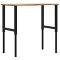 vidaXL pracovný stôl 100x60x(71,5-98) cm masívny dub