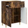 vidaXL Servírovacia skriňa Dymový dub 66 x 34,5 x 90 cm