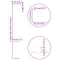 vidaXL Nohy barového stola 4 ks antracitové 110-112 cm oceľové