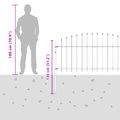 vidaXL Hrotová brána ASTEN 200 x 130 cm Čierna