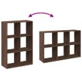 vidaXL Rozdeľovacia knižnica hnedý dub 69,5x29x103,5 cm kompozit.drevo