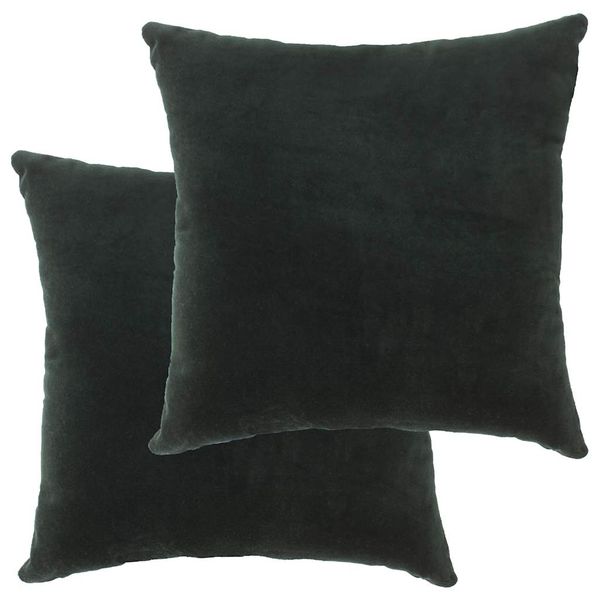 vidaXL Vankúše bavlnené zamatové 2 ks 45x45 cm zelené