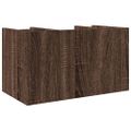 vidaXL Organizér na stôl hnedý dub 44,5x24x25 cm kompozitné drevo