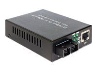 Konvertor médií s optickými vláknami - 100Mb LAN - 10Base-T, 100Base-FX, 100Base-TX - RJ-45 / SC niekoľko režimov - až 2 km - 1310 nm