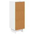 vidaXL Zásuvkový kabinet Biela s vysokým leskom 33 x 34,5 x 90 cm
