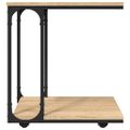 vidaXL Bočný stolík s kolieskami dub sonoma 50x35x55,5 cm sprac. drevo
