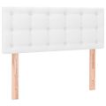 vidaXL Čelo postele s LED biele 80x5x78/88 cm umelá koža