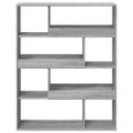 vidaXL Deliaca stena sivá sonoma 100x33x125,5 cm kompozitné drevo