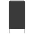 vidaXL Komoda čierna 68x39x73,5 cm oceľ valcovaná za studena