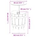 vidaXL 3-v-1 Chladiaci stôl bledohnedý polypropylén