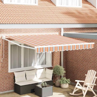 vidaXL Sklopná markíza Viacfarebný 350 x 250 cm