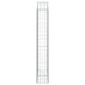 vidaXL Oblúkový gabionový kôš 100x30x180/200 cm pozinkované železo