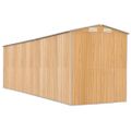 vidaXL Záhradná kôlňa bledohnedá 192x689x223 cm pozinkovaná oceľ