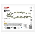 LED vianočná girlanda - jmelí, 1,5 m, 3x AA, vnútorné, teplá biela, časovač