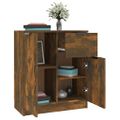 vidaXL Komoda dymový dub 60x30x70 cm spracované drevo