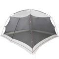 vidaXL Stan s moskytiérou so strechou Sivá 380 x 380 x 225 cm