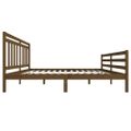 vidaXL Posteľný rám medový 180x200 cm Super King masívne drevo