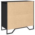 vidaXL Komoda čierna 79,5x35,5x74,5 cm kompozitné drevo
