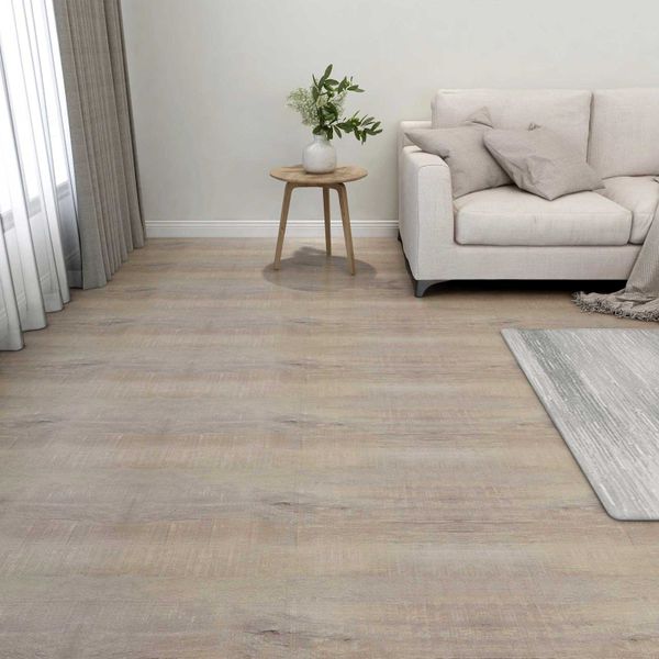 vidaXL Podlahové dosky 55 pcs Sivohnedá 5,11 m² PVC