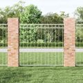 vidaXL Prvok plotu ASSEN 170 x 150 cm Oceľ Biela