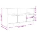 vidaXL TV skrinka lesklá biela 102x37,5x52,5 cm drevotrieska