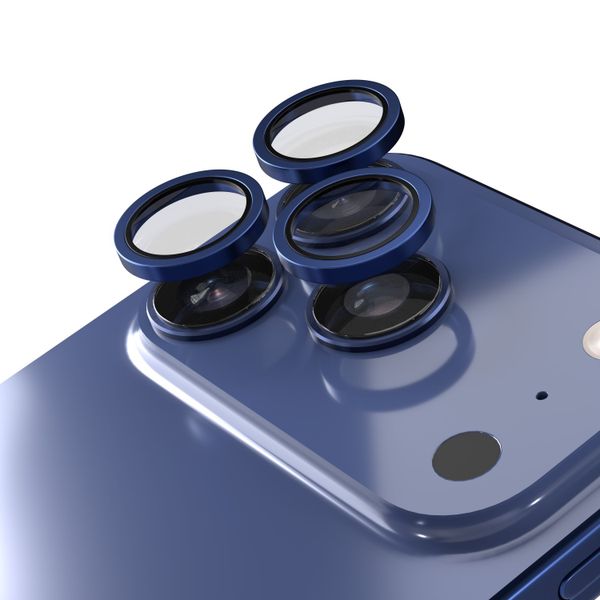Ochranné sklo fotoaparátu Etteri pre iPhone 17 Pro / 17 Pro Max modrá