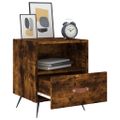 vidaXL Nočné stolíky 2 ks dymový dub 40x35x47,5 cm kompozitné drevo