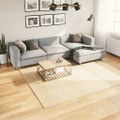 vidaXL Koberec HUARTE s krátkym vlakom umývateľný krémový 240x240 cm
