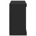 vidaXL Komoda s LED svetlami čierna 81x37x67 cm