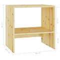 vidaXL Nočné stolíky 2 ks 40x30,5x40 cm jedľový masív